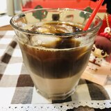 混ぜるのが楽しい♡二層のアイスカフェモカ